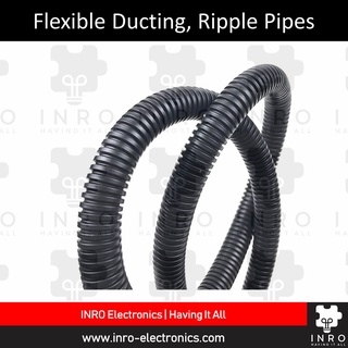 [1meter] Flexible Corrugated PVC Conduit, Pipes, Automotive Wire ...