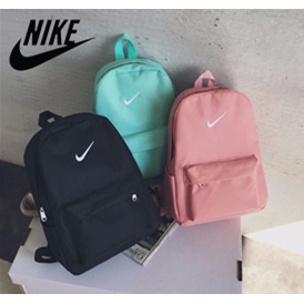 【Ready Stock】Ni  ke   School Bag Student Simple Canvas Backpack Campus High School Students
