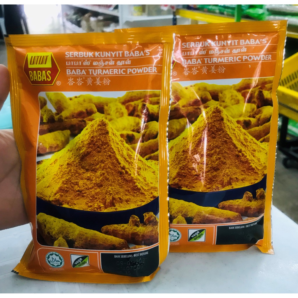 Babas Serbuk Kunyit Turmeric Powder 125g Shopee Malaysia 0804