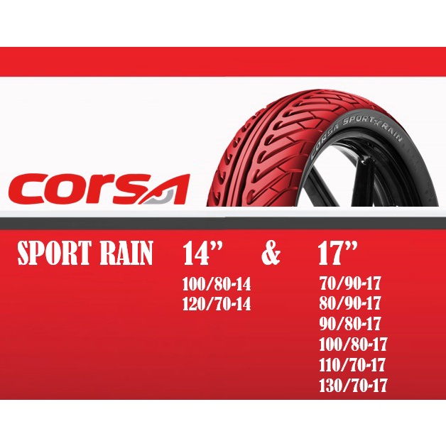 🔥2022 Year🔥 Corsa Sport Rain 14’’ & 17’’ 70/9017 80/9017 90/8017 100