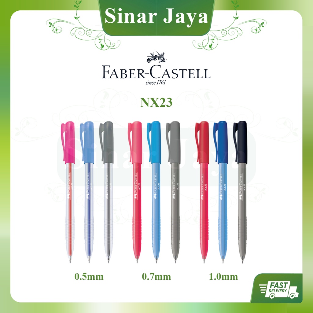 Faber-Castell Ball Pen NX23 0.5mm/0.7mm/1.0mm (1pc) | Shopee Malaysia