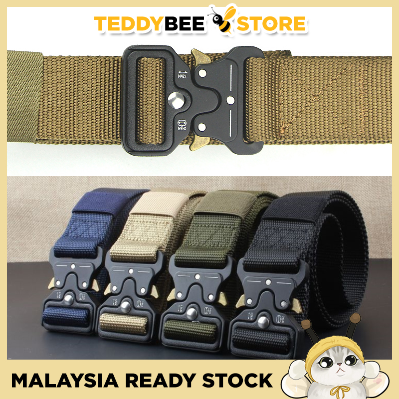 Adjustable Belt Tactical Heavy Duty Belt with Metal Buckle Army Tali ...