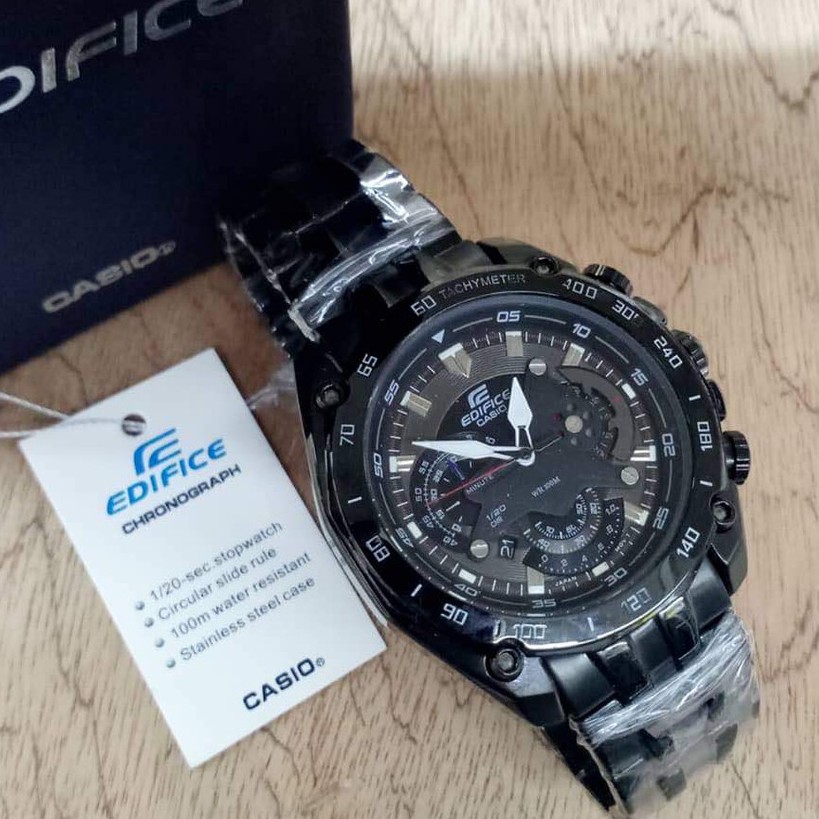 edifice watches black