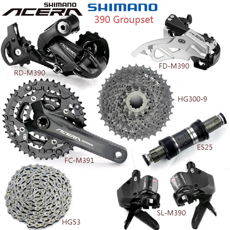 group set shimano alivio 9 speed