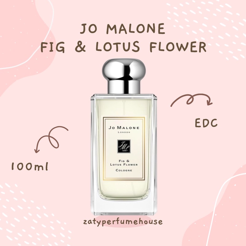 Jo Malone Fig & Lotus Flower 100 Original Perfume New In Box Shopee