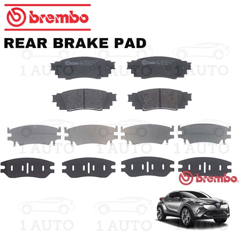 GENUINE BREMBO REAR BRAKE PAD TOYOTA CHR CHR 1.8 Shopee Malaysia