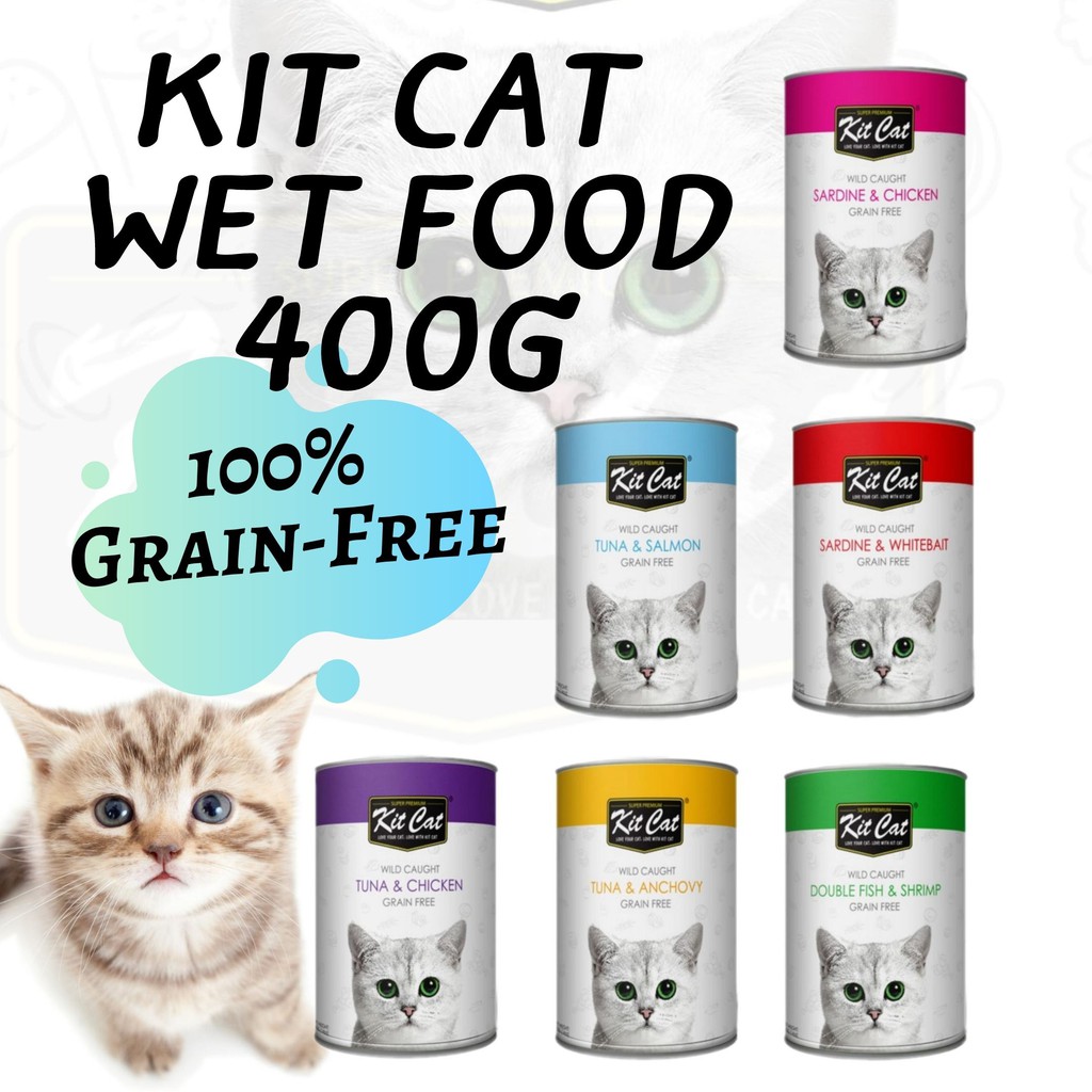 Kit Cat Canned Food 400g Cat Food Wet Food Premium Natural GrainFree