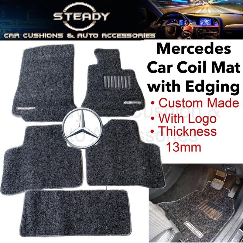 Mercedes Benz Car mat coil mat rubber mat with edge Shopee Malaysia