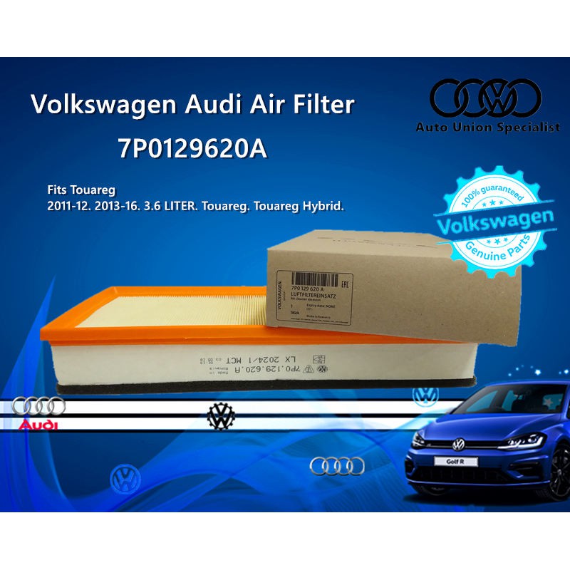 Volkswagen Audi VW Air Filter PORSCHE CAYENNE 958 VW TOAUREG 7P0129620A ...