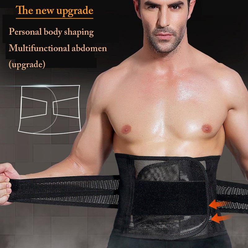 Ready Stock Men Sports Girdle Belly Shapewear Abdomen Belt