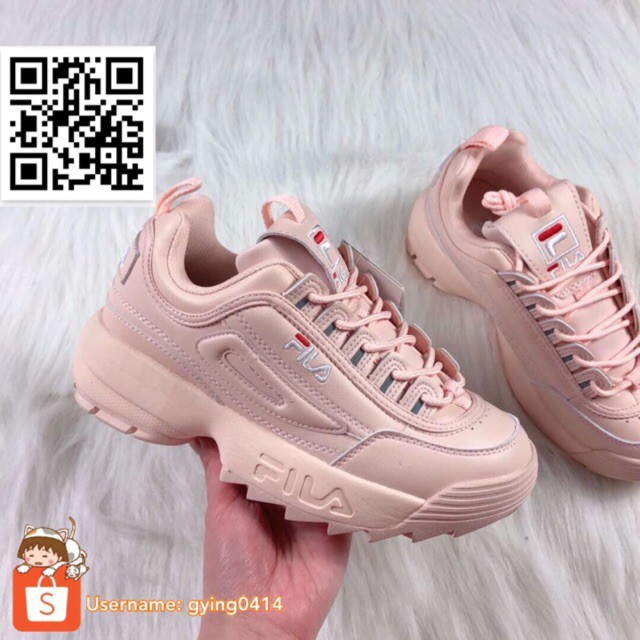 fila disruptor woman pink