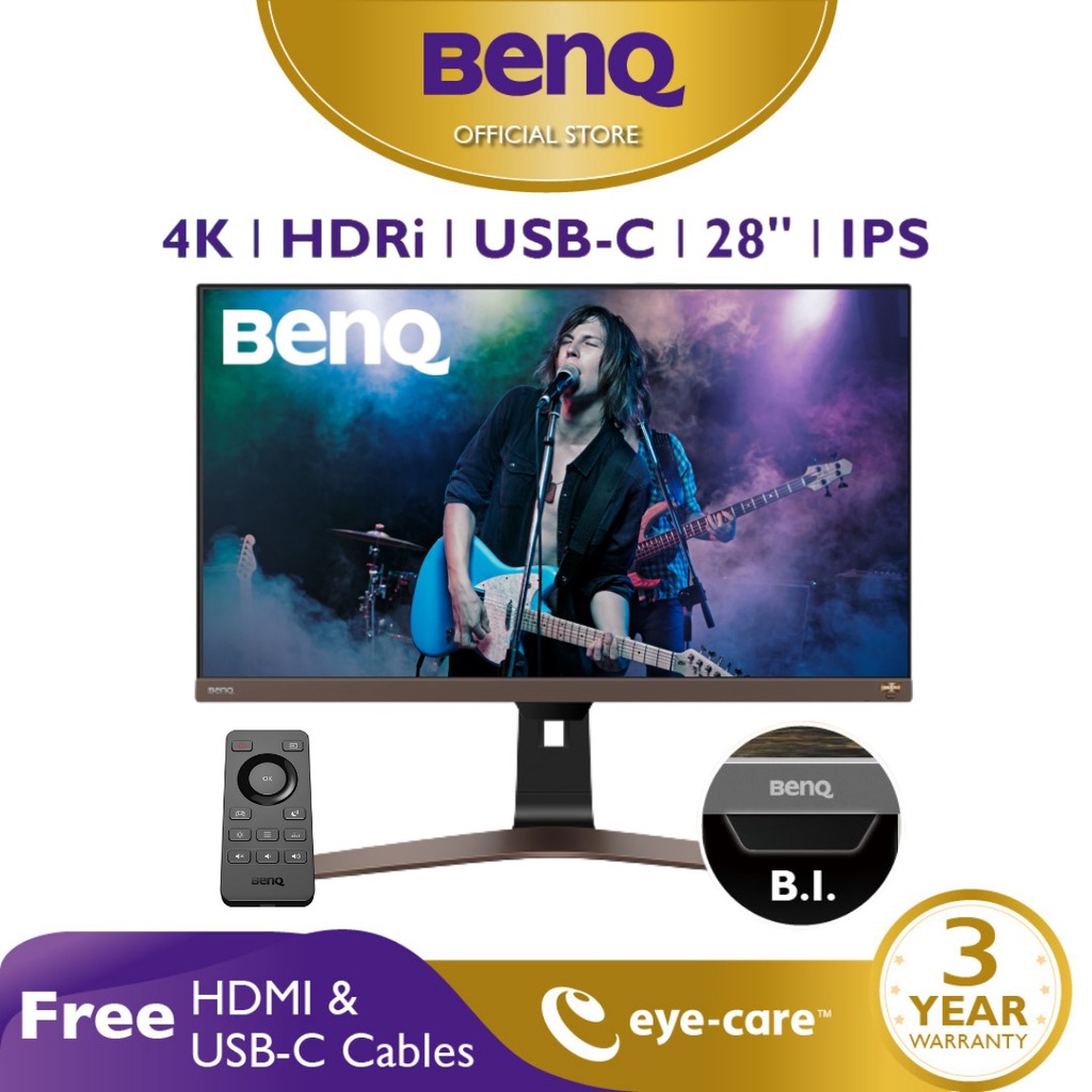BenQ EW2880U Entertainment Monitor 28" IPS 60Hz HDMI(v2.0