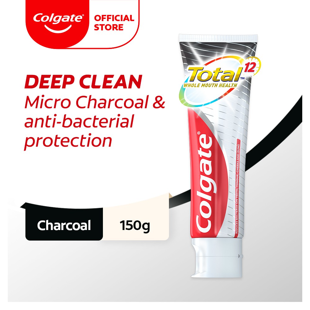 Colgate Total Charcoal Deep Clean Toothpaste 150g New PGMall