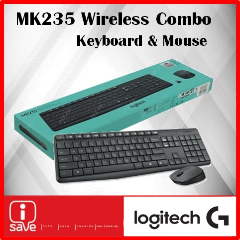 Logitech MK235 Wireless Keyboard and Mouse | Shopee Malaysia