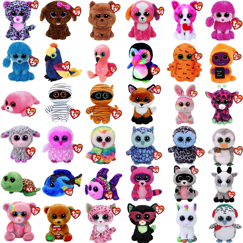 Ty Beanie Boos 6" 15cm Unicorn Owl Goldfish Bear Penguin Turtle Monkey