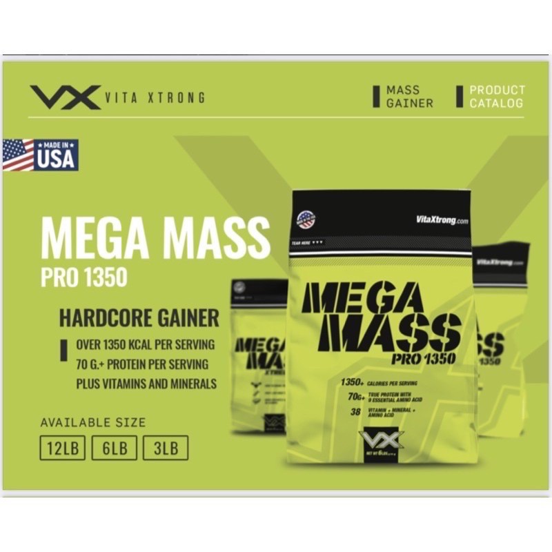 Vitaxtrong Mega Mass 5 4kg 12lbs