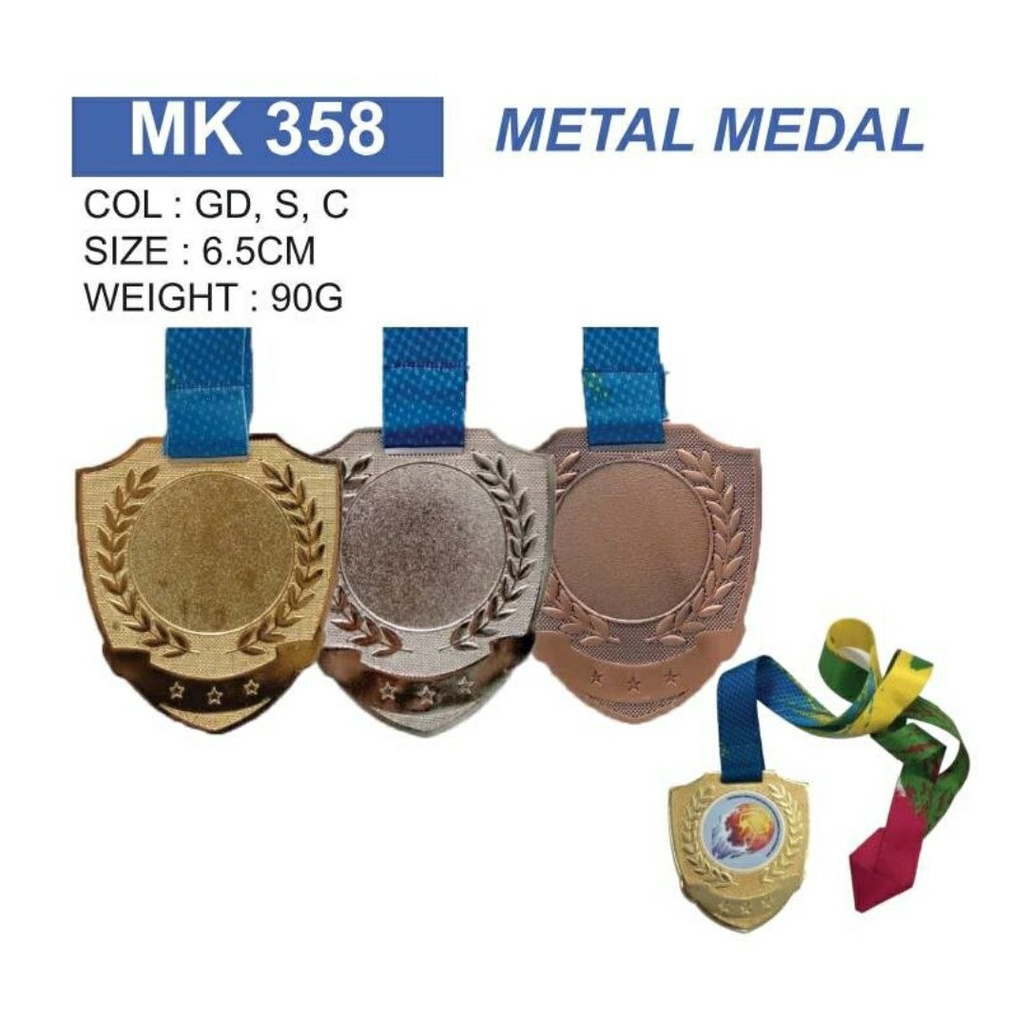 METAL MEDAL WITH RIBBON / TROPHY /SCHOOL MEDAL / Souvenir