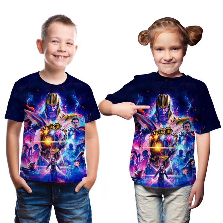 The Avengers 4 Kids Tshirt Thanos Children S Tshirts Boys Baby S T Shirt Shopee Malaysia - thanos fan club thanos t shirt roblox