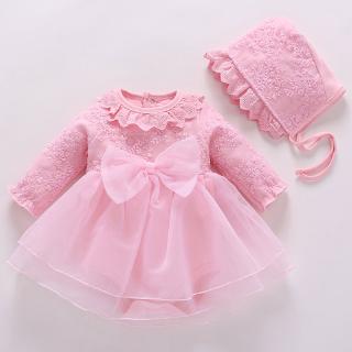 New Born baby girl dresses 1 birthday cotton princess style baby baptism dress  infant christening dress 12 3 6 9 months