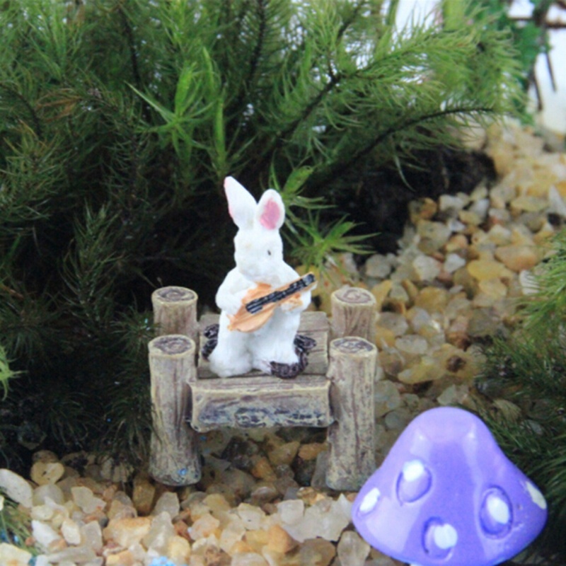 Mini Fairy Garden Animals Statue Miniature Moss Micro Landscape Ornaments  Resin Bridge Figures Decorative | Shopee Malaysia