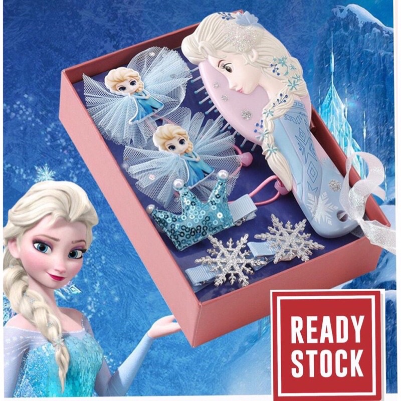 Hot Sales Frozen kids comb and hair pin / elsa comb set (set) with gift box