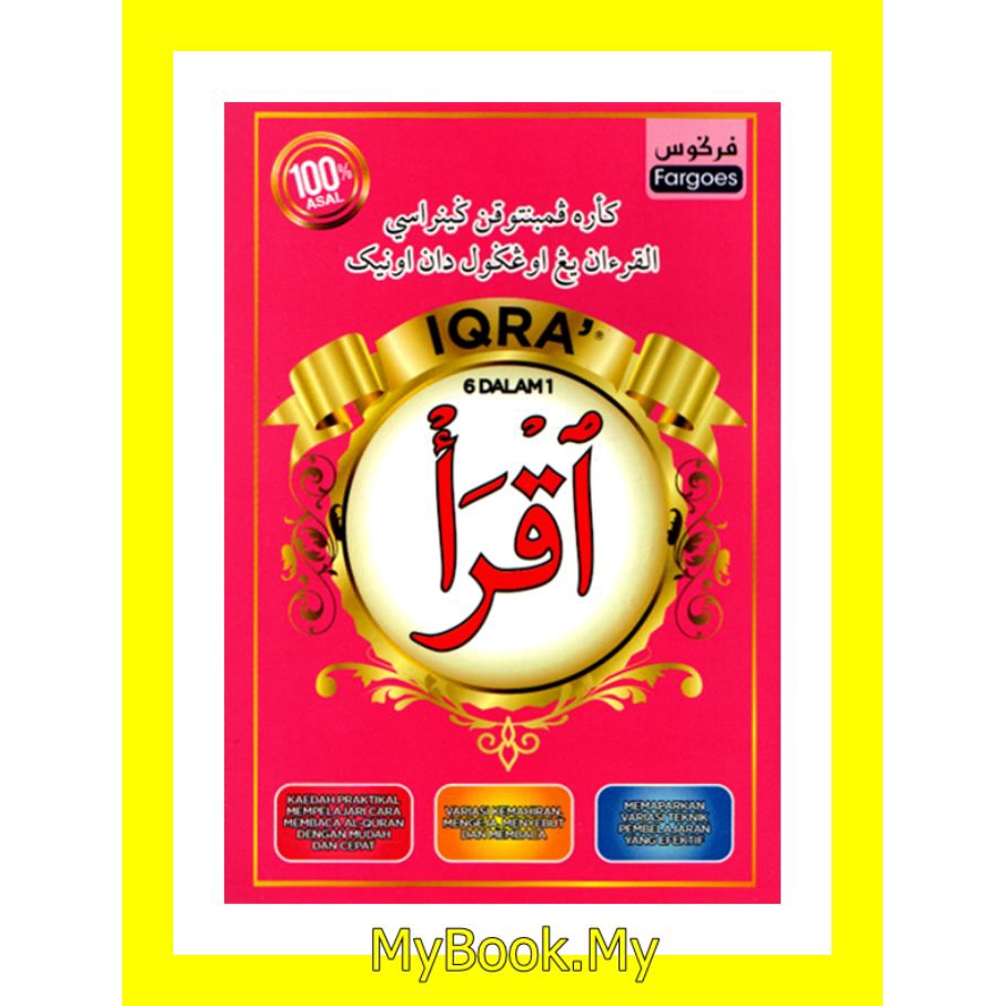 MyB Buku Iqra : Iqra 6 Dalam 1 (Fargoes) | Shopee Malaysia