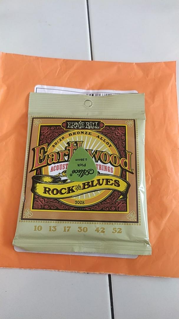 Ernie Ball 2008 Earthwood 80/20 Bronze Rock and Blues Acoustic Strings 1052  | Shopee Malaysia