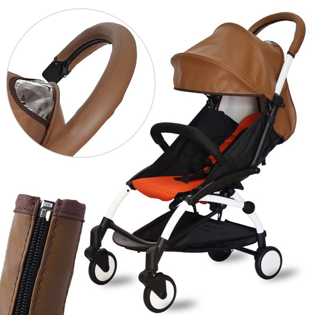 tan leather pram