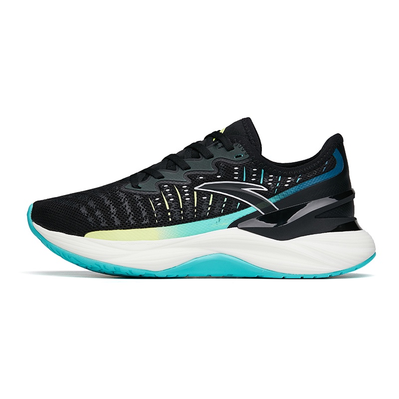 Anta Men A Flashfoam A Tron 2 0 Running Shoes Black Luminance Light Green Shopee Malaysia