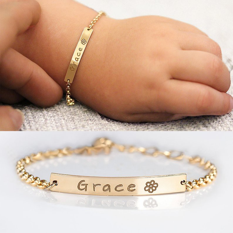 baby name bracelet for mom