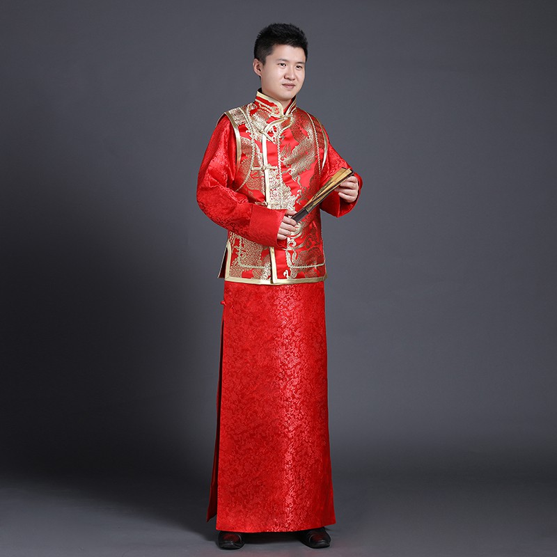 traditional chinese groom outfit