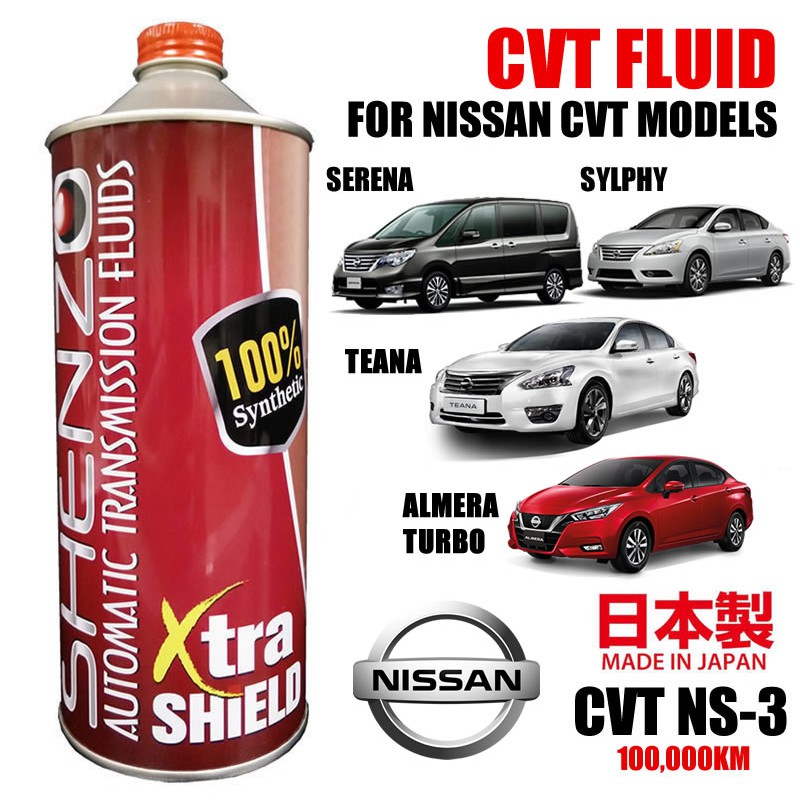 (CVT Nissan NS-3 NS3 for Sylphy Teana Serena) Shenzo Racing Oil High Performance CVT Fluid - 4L
