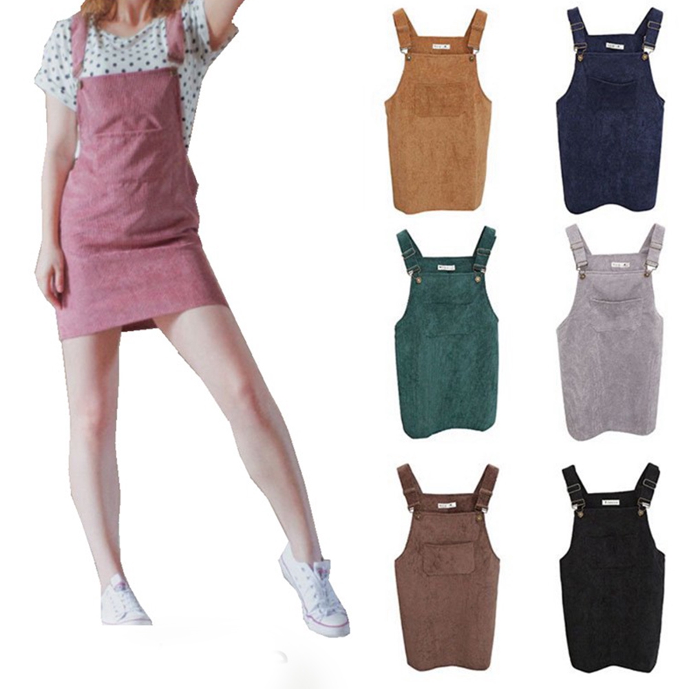 suspenders mini dress