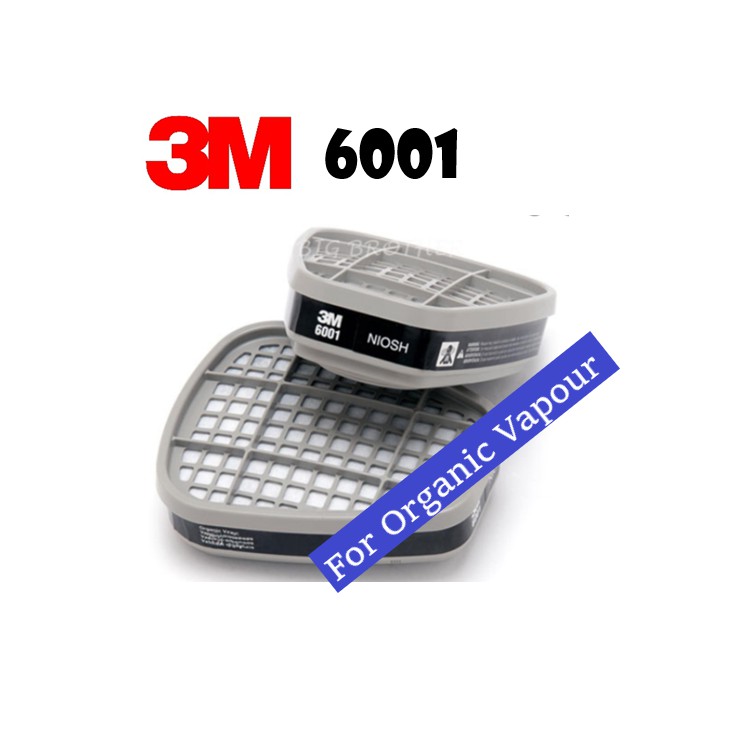 3M 6001 Organic Vapor Cartridge Ready Stock ( To be used with 6200 / ...