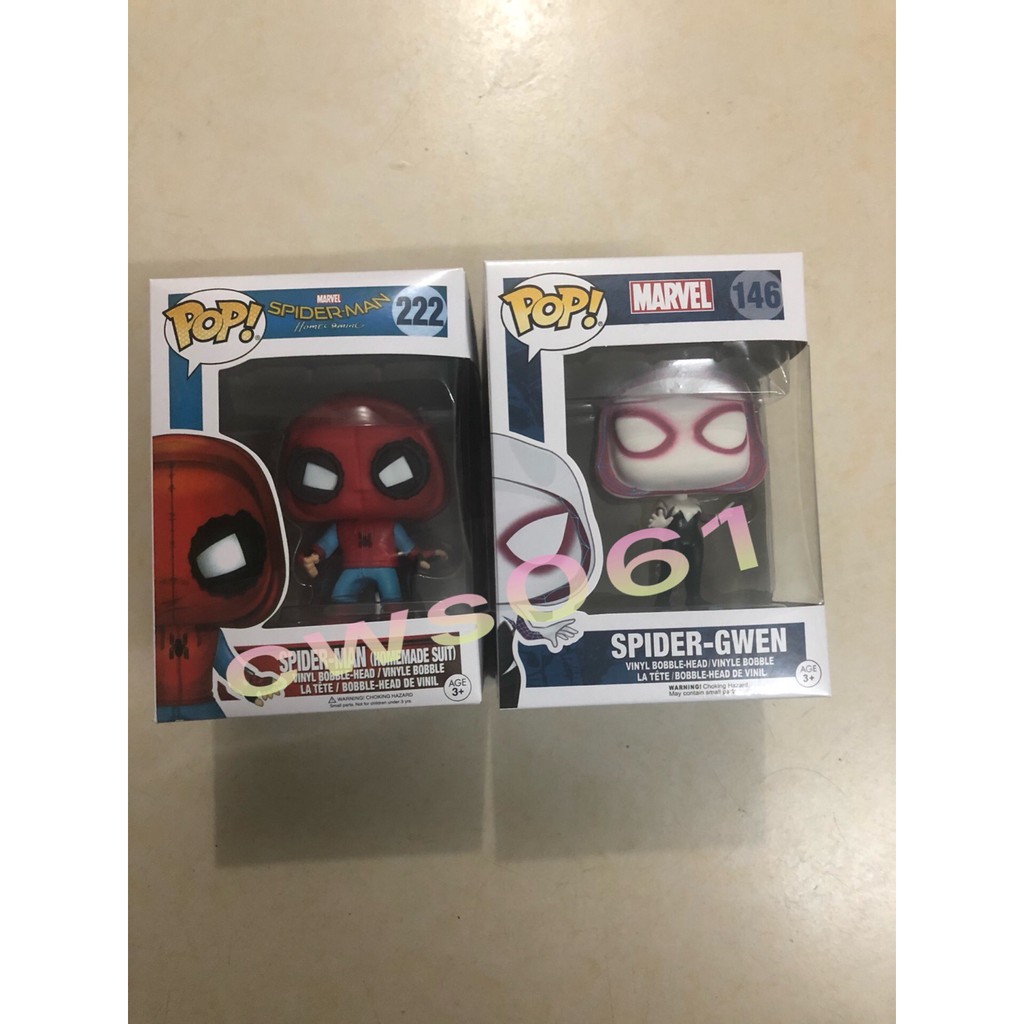 FUNKO POP Marvel Vinyl Toy Spider-Man#222 Spider-Gwen#146 Action Figure |  Shopee Malaysia