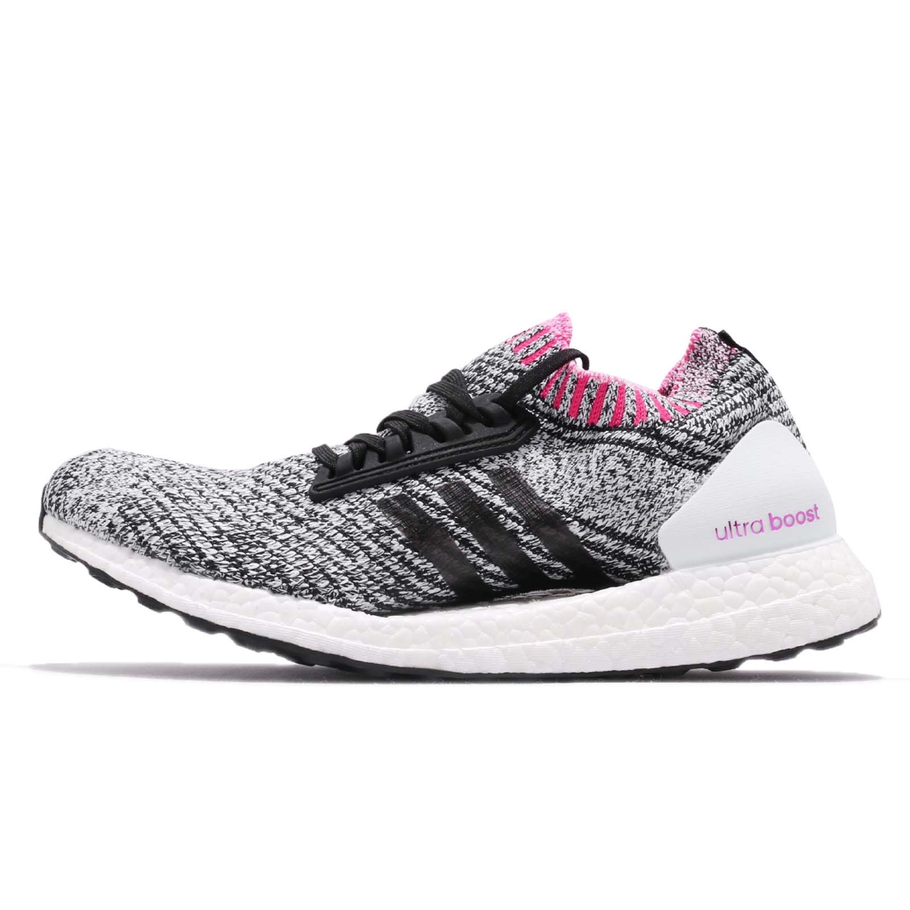adidas black white and pink shoes