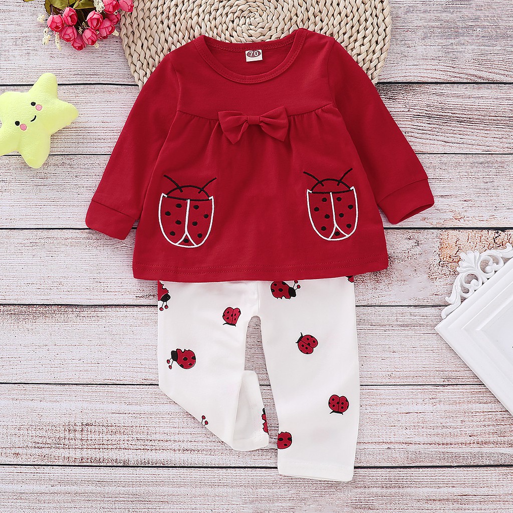 red newborn pants