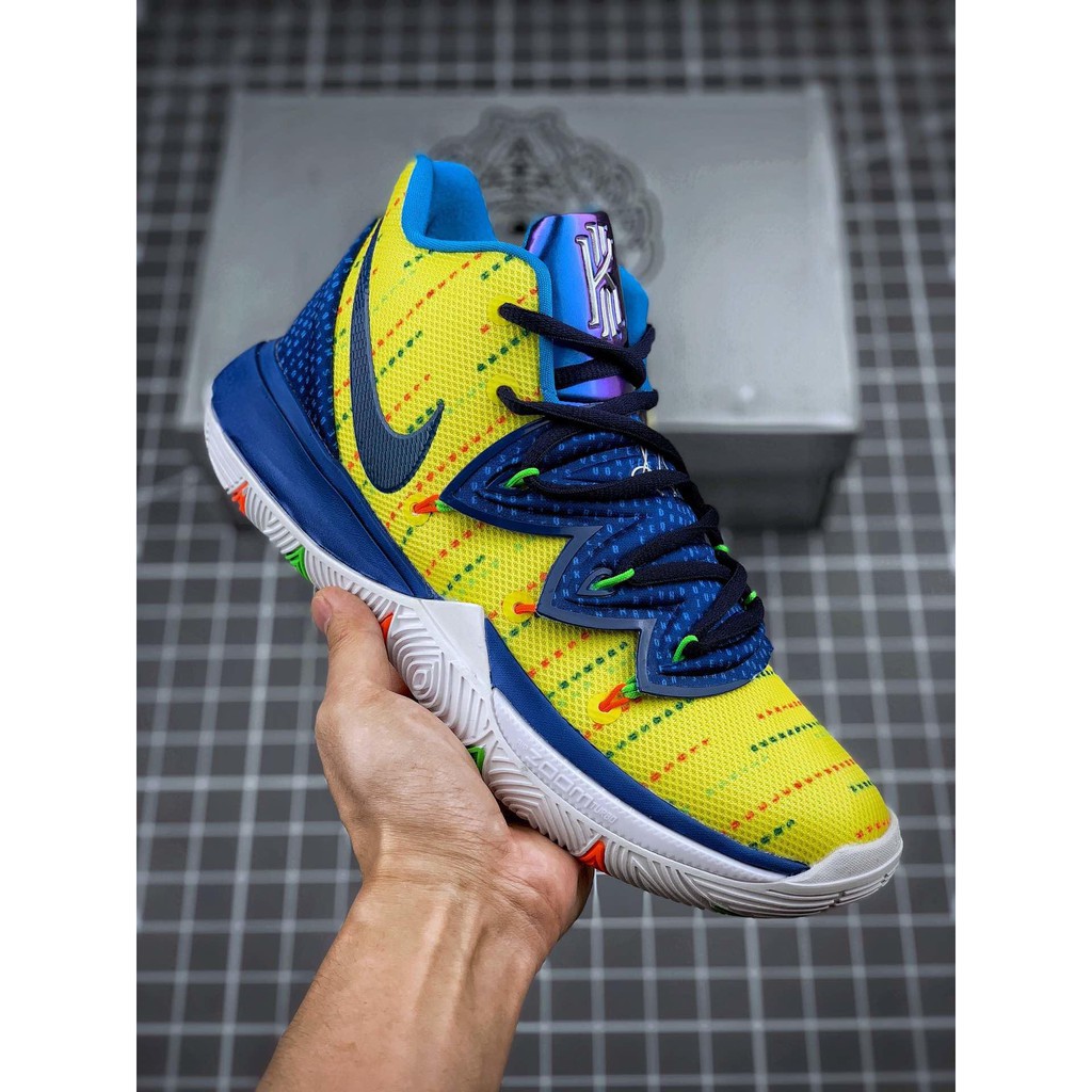 Nike Kyrie 5 Uconn PE White Red Basketball Shoes On Sale