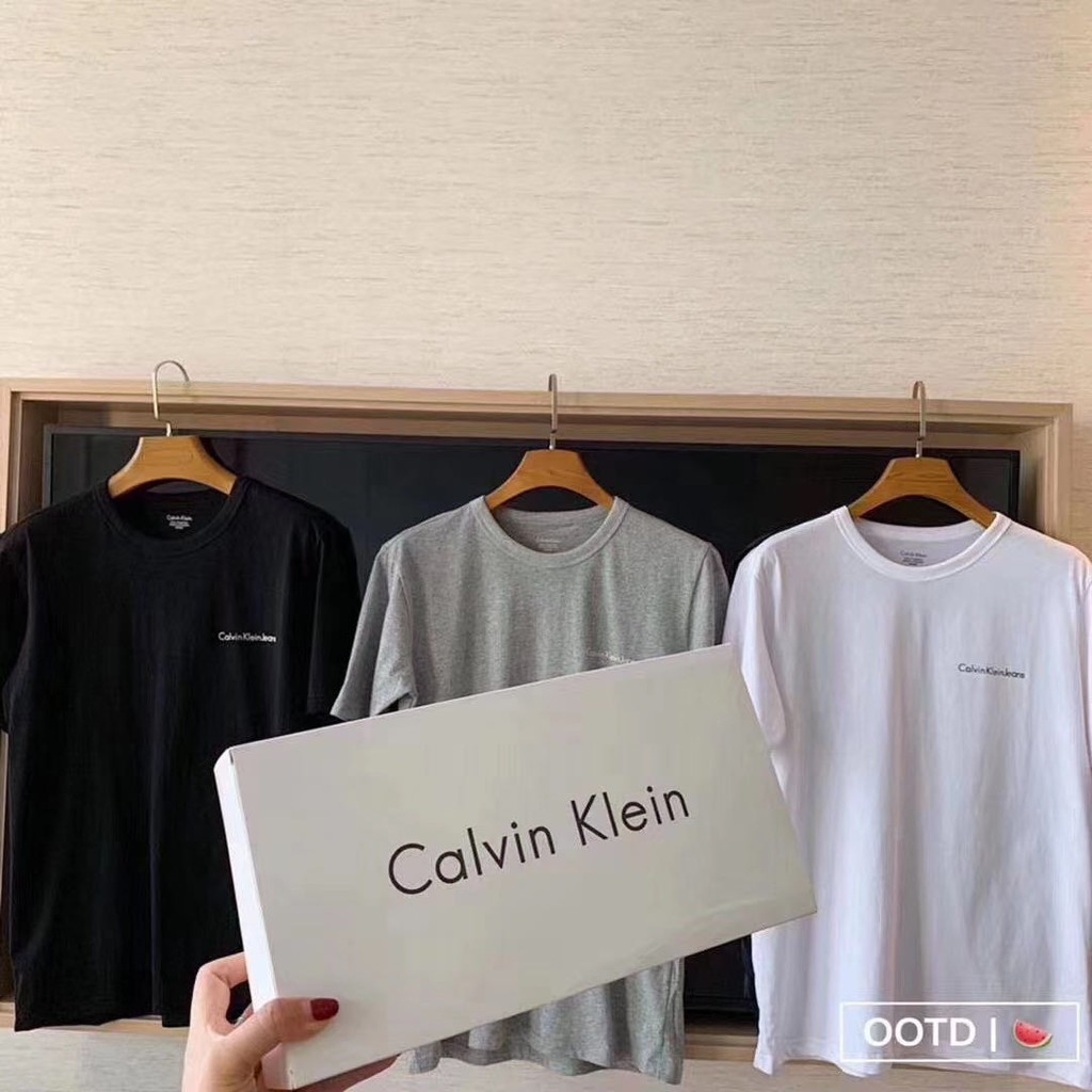 CK Calvin Klein Plain T-Shirt 3pcs Gift Set | Shopee Malaysia