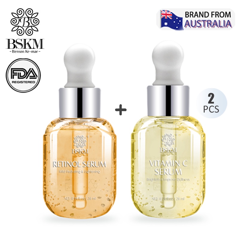 BSKM Vitamin C Serum Retinol Serum Whitening Anti Aging Brightening
