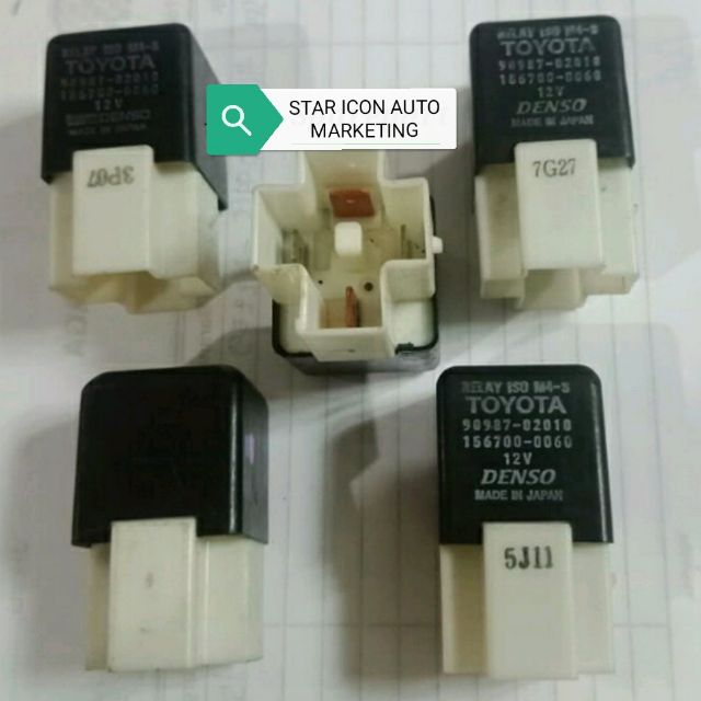 1pcs X Used Original Power Relay 90987 02010 156700 0060 For Toyota 4pin 12v Shopee Malaysia