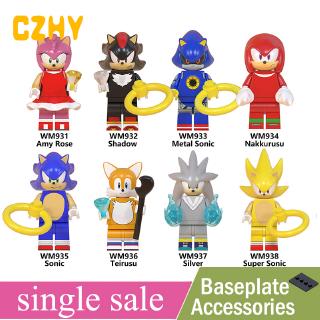 6 Pcs Lot Anime Big Style Sonic Tails Amy Rose Knuckles Pvc Action Figure Doll Model Toy Christmas Gift For Children 7cm 9cm Shopee Malaysia - amy rose morph roblox