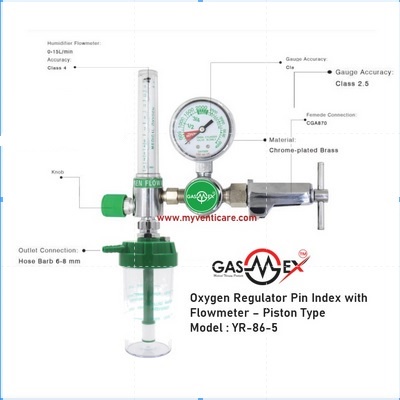 oxygen tank flow meter
