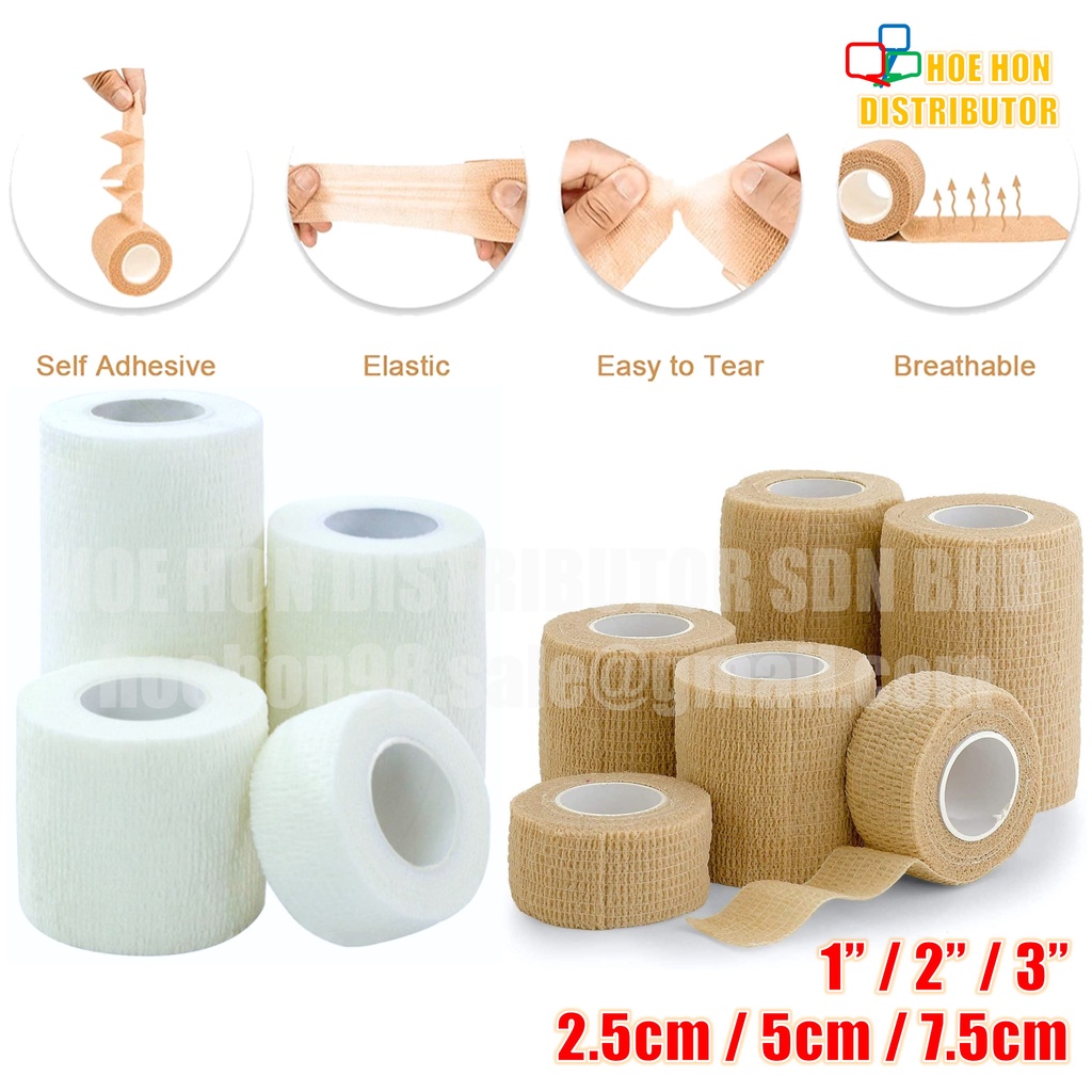 Medical Sport Support Cohesive Bandage High Self Adhesive Elastic