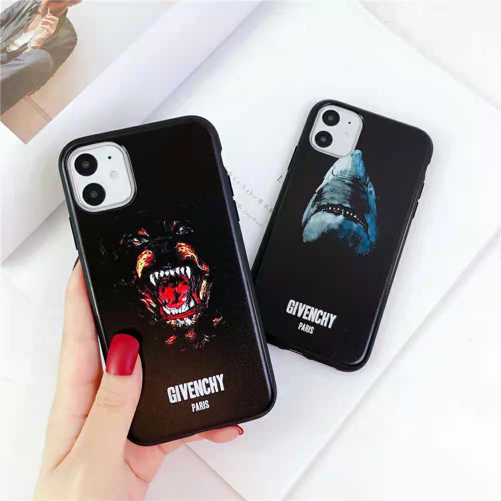 Fashion Trend Givenchy Shark Dog Head Phone Case For Iphone 12 Mini 12 Pro Max 7 8 Plus Se X Xr Xs Max 11 Pro Max Se Embossed Tpu Protective Case Shopee Malaysia