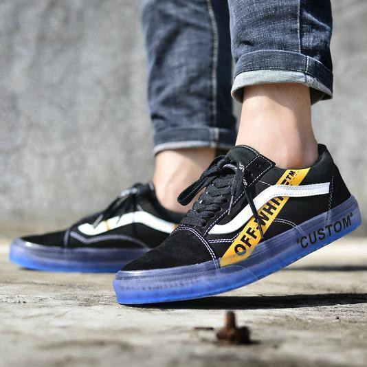 off white x vans old skool custom
