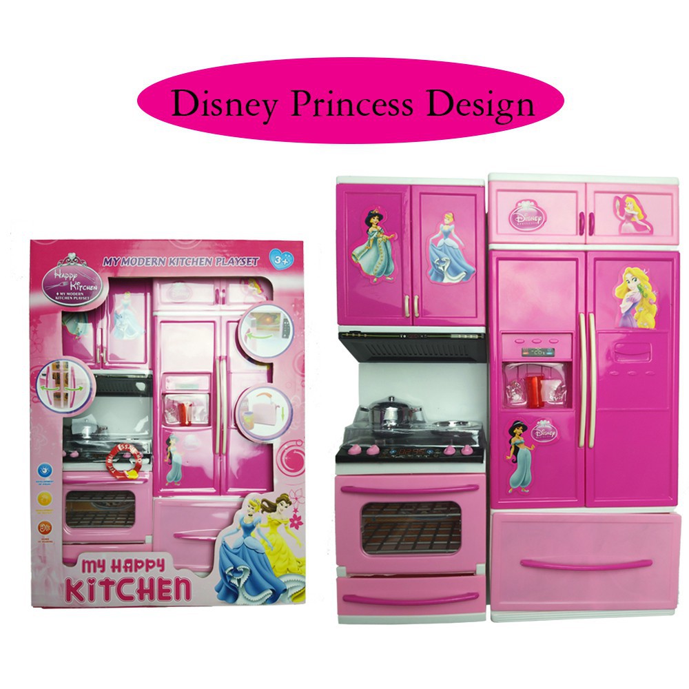 Light And Sounds Mb Modern Kitchen Playset With Light And Sounds