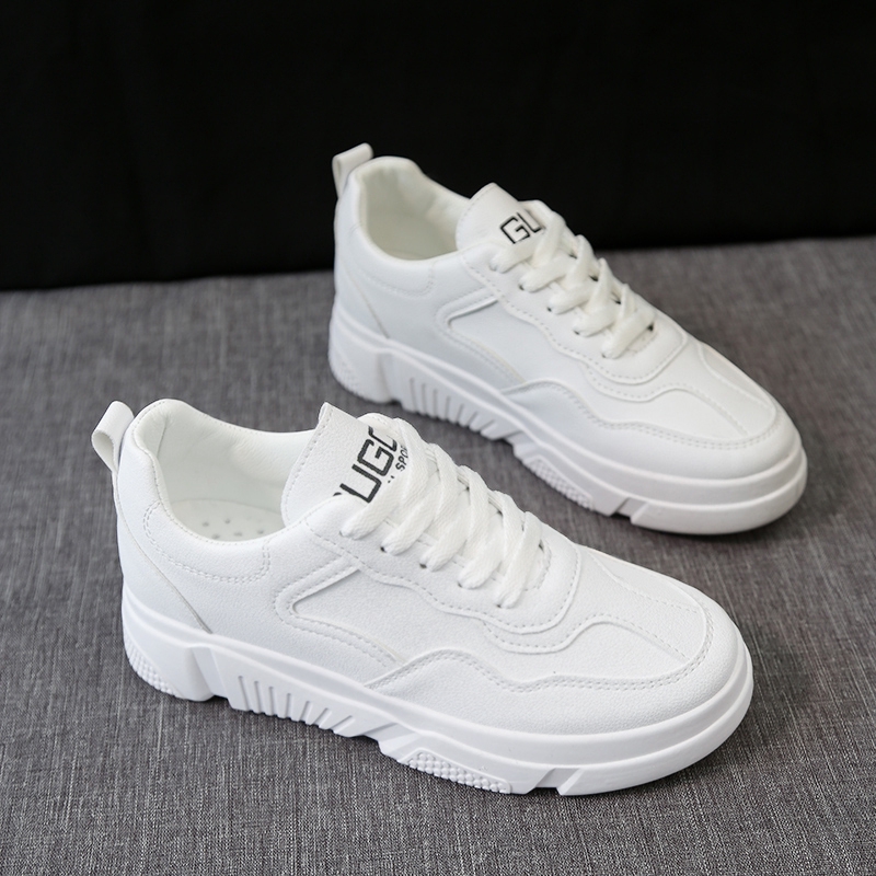 white shoes with thick soles