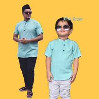 Ready Stock Kurta Sedondon Raya Ayah Anak Kurta Lengan Pendek Casual Baju Raya Budak Boys Salman Shopee Malaysia