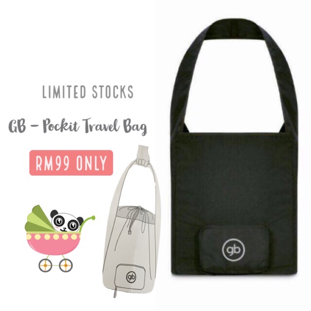 gb pockit travel bag black